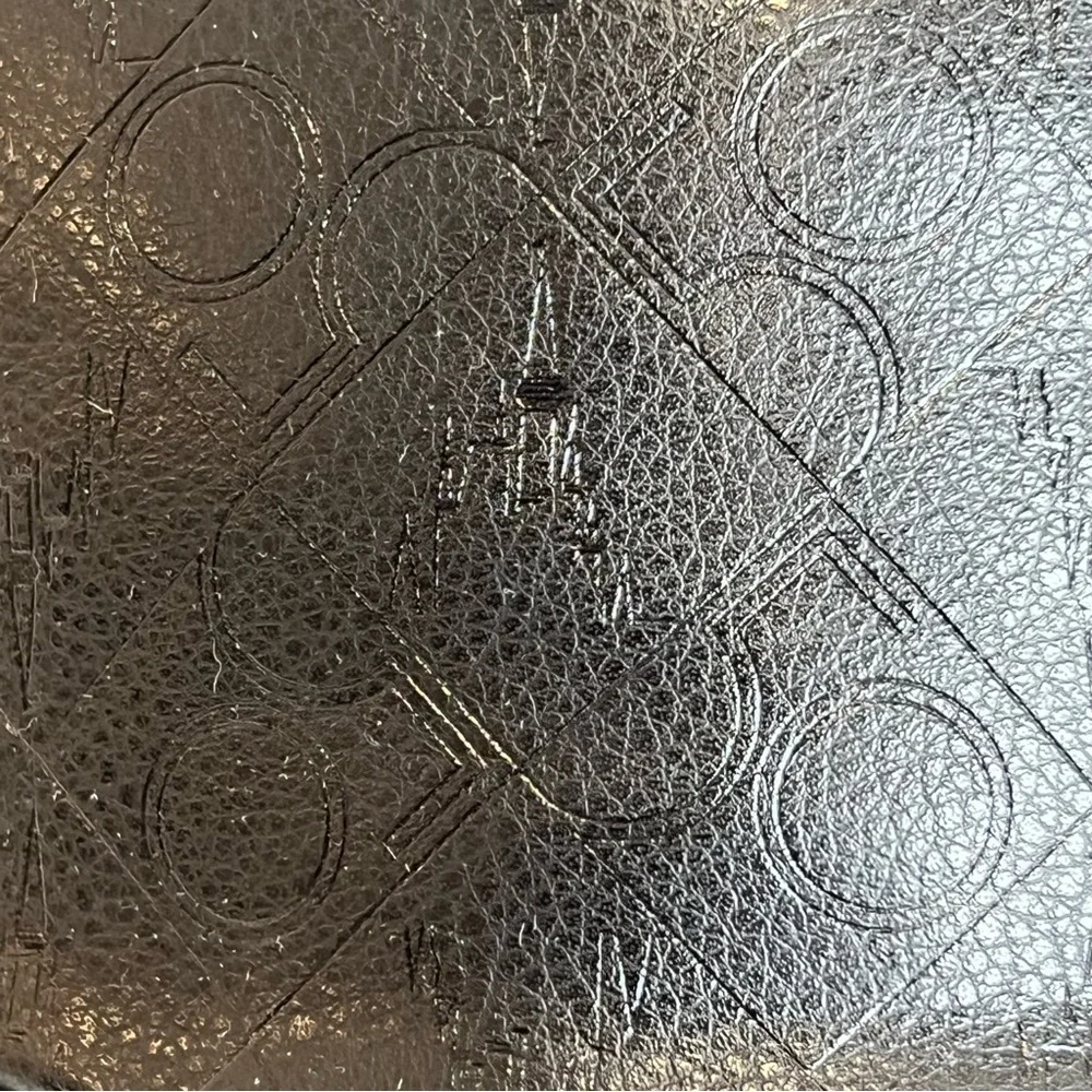 Disney Black Embossed Leather-Look Baseball Cap